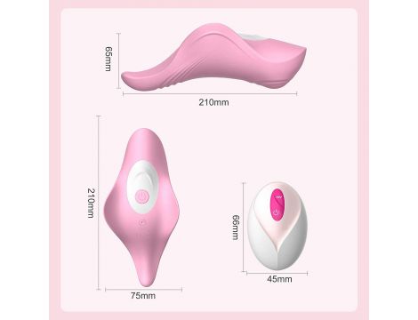 Stymulator łechtaczki do majtek B Series Cute różowy - 9