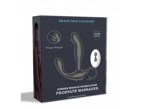 Masażer prostaty Finger Wiggle z pilotem B Series Cute czarny - 13