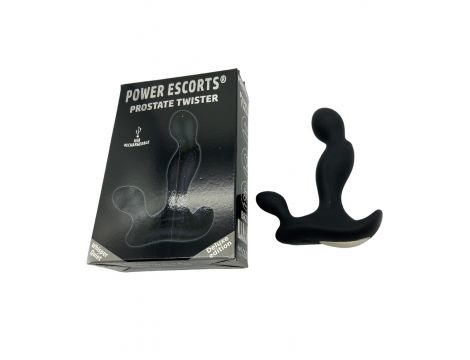 Masażer prostaty silikonowy Power Escorts czarny ładowalny - 2
